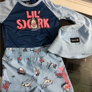 Hurley Kids Swim Set - Blue Shark Design